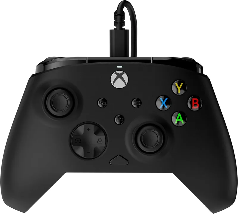 Turtle Beach ▫️ Rematch Core Ghost Camo Preto - Comando com fio - com licença para Xbox Series XS, Xbox One e PC - Joysticks com efeito Hall, botões de áudio, motores de vibração e gatilhos de pulsação