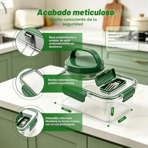 auvstar ▫️ Saladeira para Levar 1400 ml 2