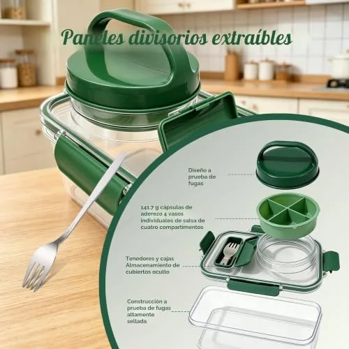 auvstar ▫️ Saladeira para Levar 1400 ml 3
