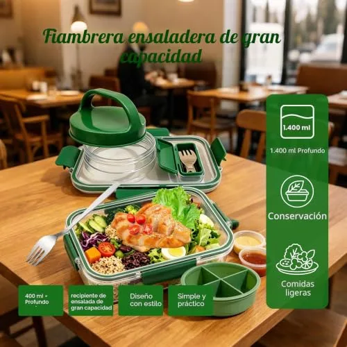 auvstar ▫️ Saladeira para Levar 1400 ml 5