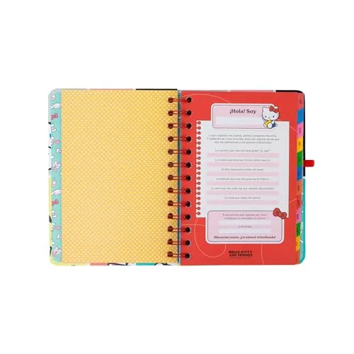 Mr. Wonderful ▫️ Conjunto de Agenda Escolar Hello Kitty 2026-2027 Semanal Pequena + 3 Canetas Apagáveis – Agenda Compacta com Autocolantes 5