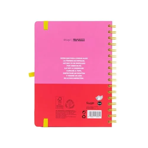 Mr. Wonderful ▫️ Agenda escolar Hello Kitty 2026-2027 semanal com autocolantes e extras – Agenda completa de setembro de 2026 a agosto de 2027 2