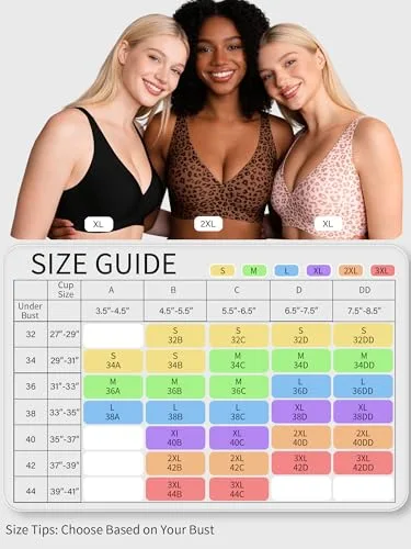 ViShawtek ▫️ Sutiã sem aros para mulher – Sutiãs com decote em V profundo 6