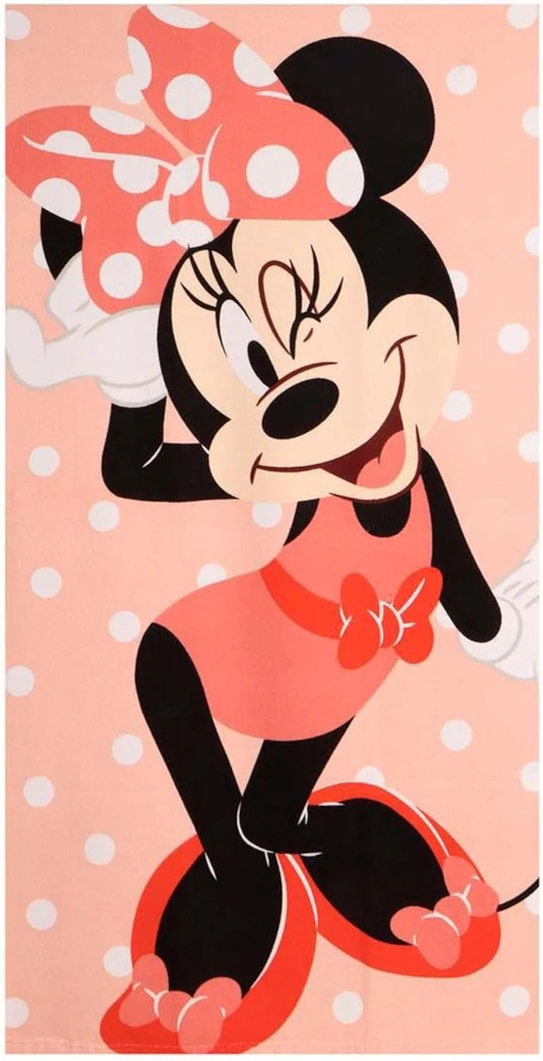 CERDÁ LIFE'S LITTLE MOMENTS ▫️ Toalha Minnie 70 x 140 cm Menino e Menina - Disney Minnie Mouse Toalha infantil macia e absorvente para praia, piscina e natação, toalha de verão para crianças 2-10 anos