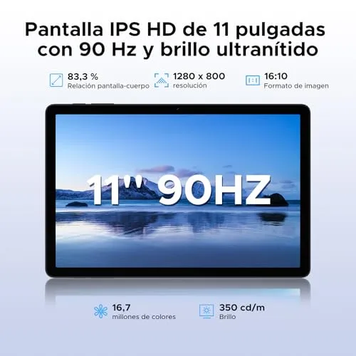 POPUX ▫️ Tablet Tab G6 com Android 16, 11 polegadas, 30 GB + 256 GB/2 TB, 4G LTE duplo, processador octa-core e bateria de 8000 mAh, Ecrã HD+ a 90 Hz, com ranhura para cartão SIM, câmara de 13 MP, Gemini AI/Face ID/5G, Wi-Fi, GPS e entrada de áudio de 3,5 mm 7