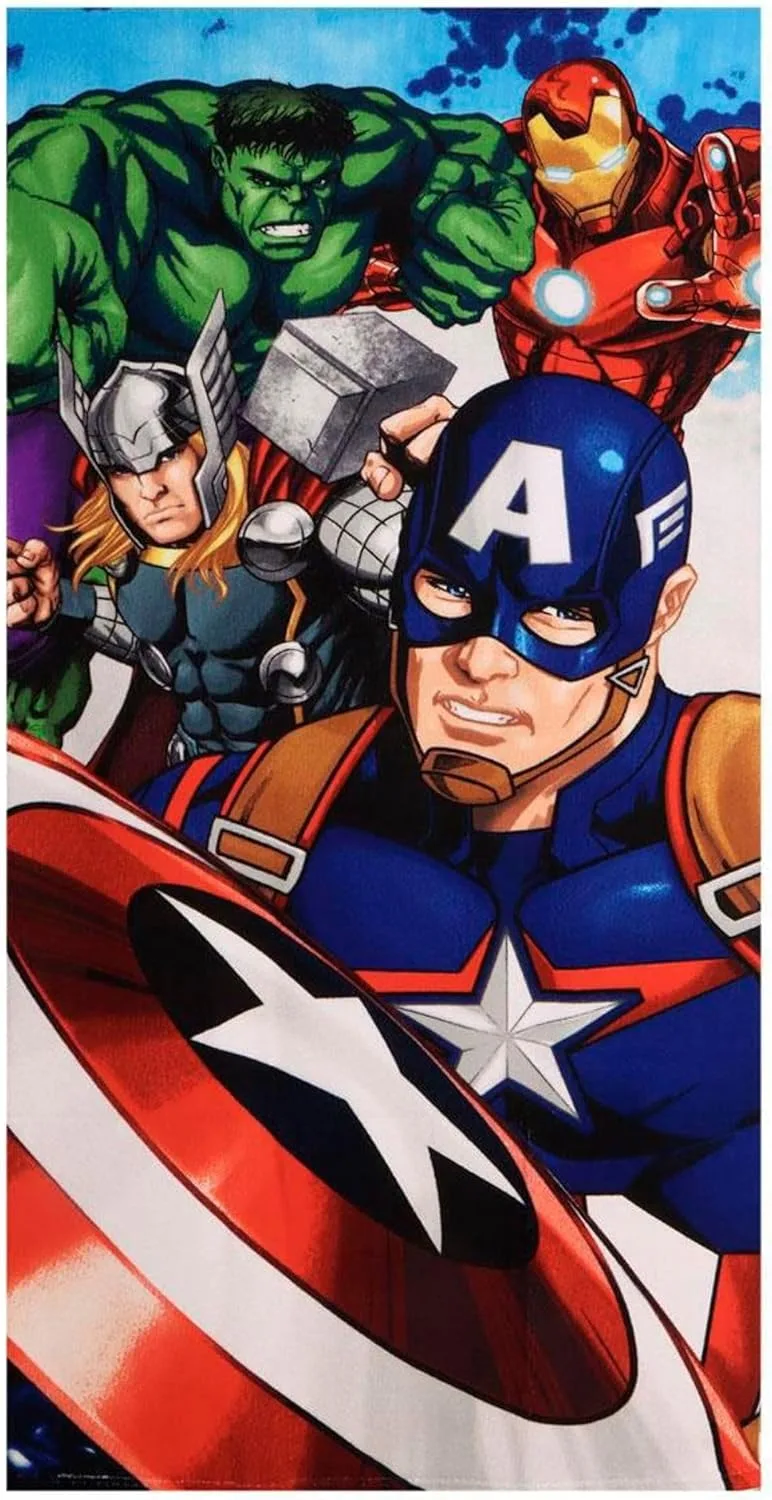 CERDÁ LIFE'S LITTLE MOMENTS ▫️ Toalha Avengers 70 x 140 cm Rapaz e Rapariga - Toalha Infantil Marvel Macia e Absorvente para Praia, Piscina e Natação, Toalha de verão para Crianças 2-10 Anos