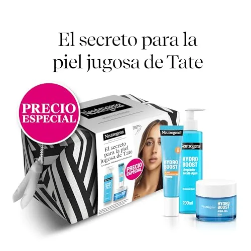 Neutrogena ▫️ Conjunto Hydro Boost para Cuidados Faciais - Gel de Limpeza Facial (200 ml) + Creme Hidratante em Gel Aquoso (50 ml) + BRINDE: Protetor Solar Fluido FPS 50 (15 ml) – Rotina com Ácido Hialurónico para uma pele hidratada 4