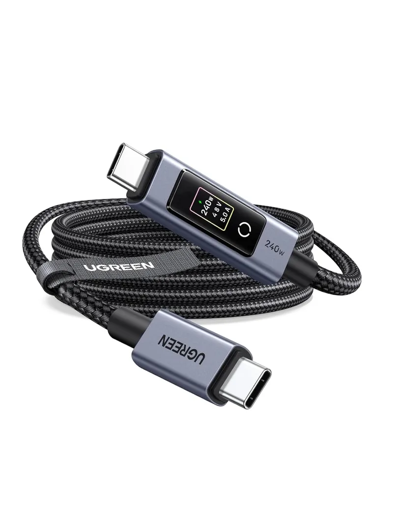 UGREEN ▫️ Nexode Cabo USB-C PD 3.1 de 240 W com Ecrã LED Digital (2 m)
