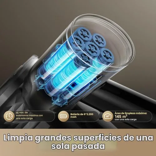 dreame ▫️ R10s Lite-A, Aspirador sem fio, 25 000 PA/75 AW, Tubo dobrável 4