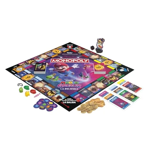 Monopoly ▫️ Super Mario Galaxy – O Filme – Jogo de Mesa | Jogos divertidos para toda a família: crianças, adolescentes e adultos | De 2 a 6 jogadores | Idade: 8+ - Versão em espanhol 6