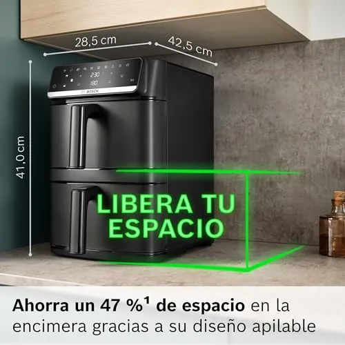 Bosch ▫️ Fritadeira de ar quente com cesto duplo, Série 6, 12 L, MAFD661B0 2
