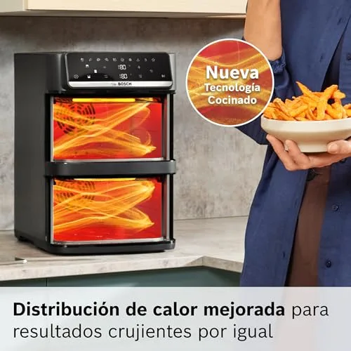 Bosch ▫️ Fritadeira de ar quente com cesto duplo, Série 6, 12 L, MAFD661B0 4