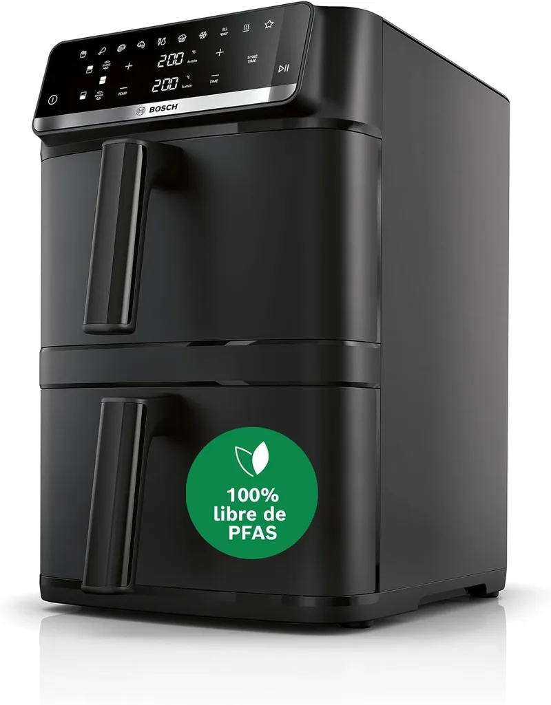 Bosch ▫️ Fritadeira de ar quente com cesto duplo, Série 6, 12 L, MAFD661B0