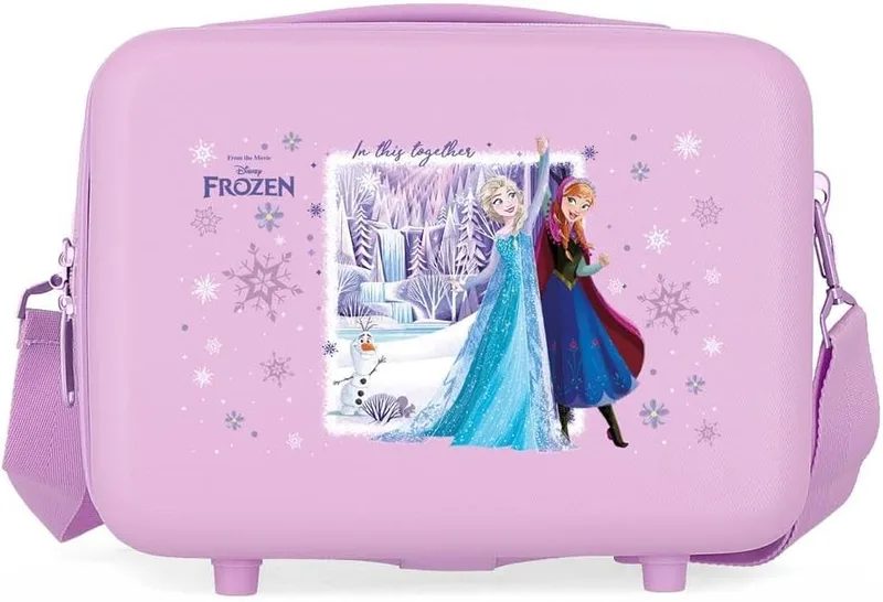 Disney ▫️ Joumma Frozen In This Together Bolsa Adaptável Lilás 29x21x15 cm Rígida em ABS 9,1 L 0,8 kg