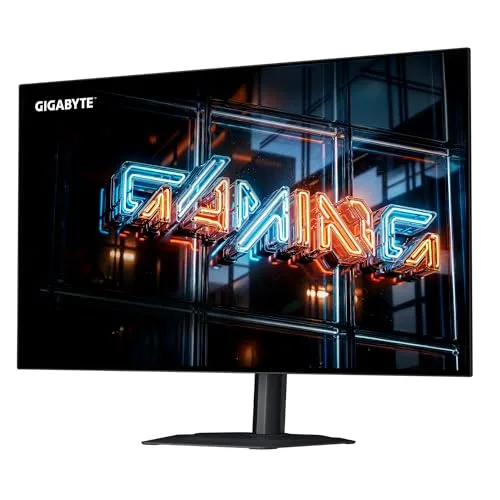 Gigabyte Technology ▫️ Monitor de jogos GIGABYTE MO27Q28GR WOLED Brilhante de 27” QHD - 2560 x 1440, 280 Hz, 0,03 ms, 335 cd/m², Display HDR True Black 500, HDMI 2.1, DisplayPort 1.4 3