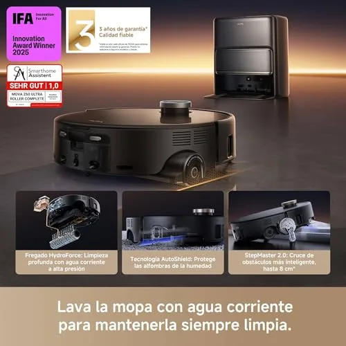 MOVA ▫️ Z60 Ultra Roller Complete, Aspirador Robô, Preto 2