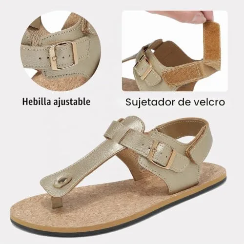 chetoria ▫️ Sandálias Barefoot para mulher, de verão, sandália dourada, plana, chinelo 2