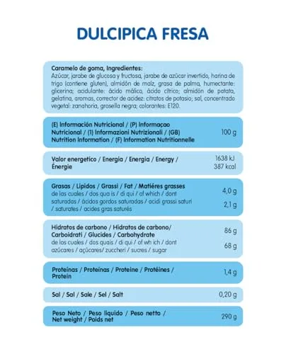 Vidal ▫️ Guloseimas Dulcipica Morango Unidade | Alcaçuz Recheado com Açúcar Pica | Sabor Morango com Natas | Guloseimas Ácidas e Doces Individuais 2