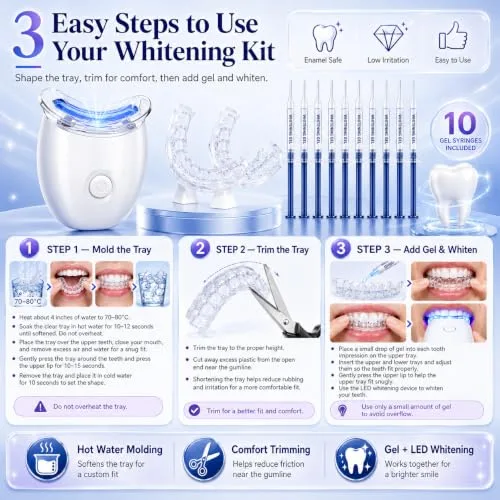 LureLuxe ▫️ Branqueamento dentário em casa, Gel de branqueamento dentário, Gel de enfermagem para branqueamento dentário, Reduz manchas, Fácil aplicação, Um sorriso mais brilhante 2
