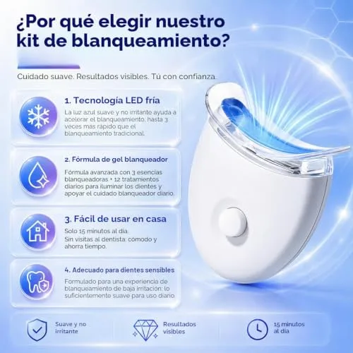 LureLuxe ▫️ Branqueamento dentário em casa, Gel de branqueamento dentário, Gel de enfermagem para branqueamento dentário, Reduz manchas, Fácil aplicação, Um sorriso mais brilhante 5
