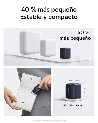 Baseus ▫️ Carregador USB-C de 45 W com GAN e cabo de 1 m, adaptador de carregamento rápido PPS PD para Samsung S25 Ultra/S24, iPhone 17/16/15 Pro MAX, iPad, MacBook, Pixel 4