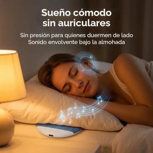 XAVURO ▫️ Altifalante Bluetooth para almofada e altifalante para debaixo da almofada para dormir, temporizador de sono, altifalante para almofada para o quarto, hotel, campismo e viagens 4