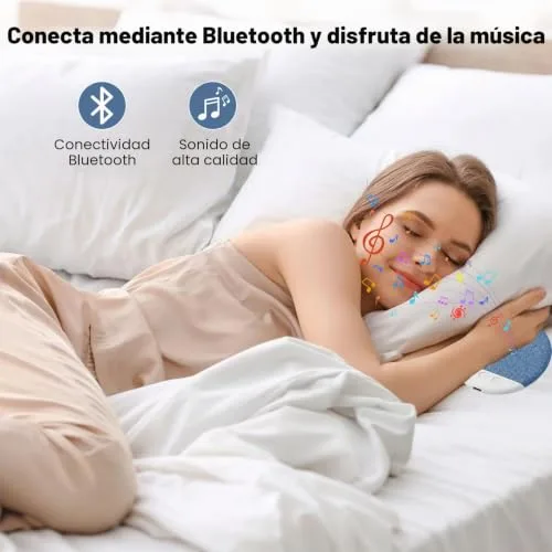 XAVURO ▫️ Altifalante Bluetooth para almofada e altifalante para debaixo da almofada para dormir, temporizador de sono, altifalante para almofada para o quarto, hotel, campismo e viagens 5
