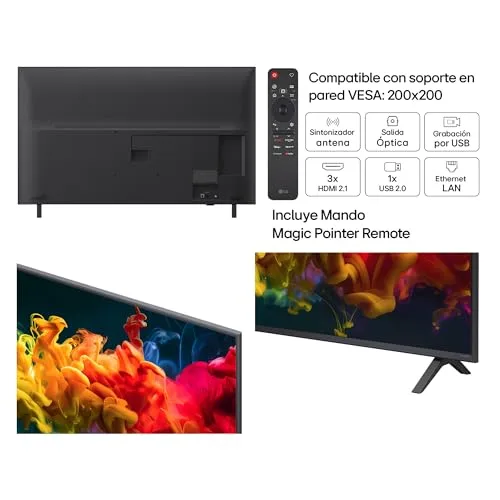 LG ▫️ 50QNED80B6B - Smart TV QNED EVO AI de 50" 4K, 94% sem reflexos, 2026 3
