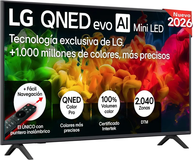 LG ▫️ 50QNED80B6B - Smart TV QNED EVO AI de 50" 4K, 94% sem reflexos, 2026