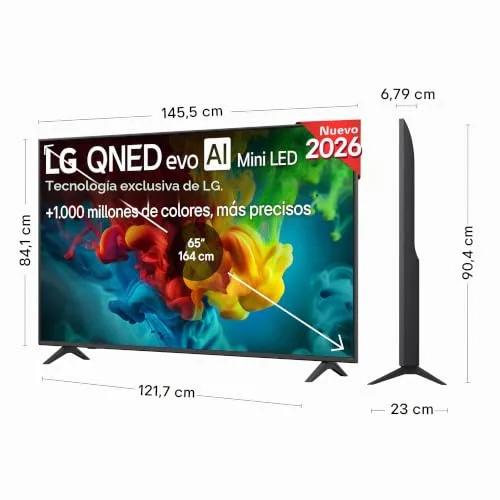 LG ▫️ 65QNED82B6B - Smart TV QNED EVO AI de 65" 4K, 94% sem reflexos, 2026 2