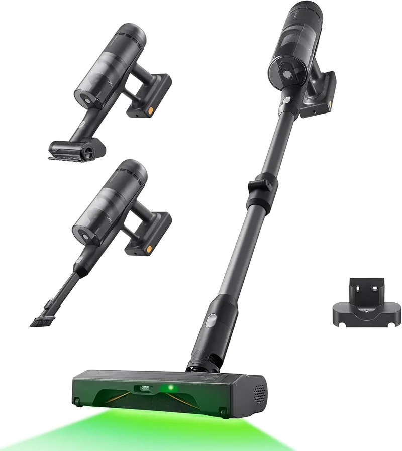 roborock ▫️ Aspirador sem fio H60 Ultra, potência de sucção de 210 AW, autonomia de 90 min, tubo flexível de 90°, escova anti-emaranhamento para tapetes, deteção de pó por LED, para pisos e pêlos de animais de estimação, bateria removível