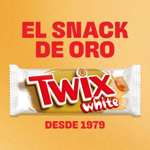 Twix ▫️ White, Barras de Chocolate Branco com Biscoito e Caramelo, 30 x 46 g 5