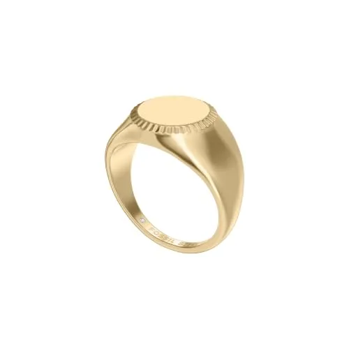 Fossil ▫️ Ellis Mulher Anel em aço inoxidável com tom dourado, JF049817105 4