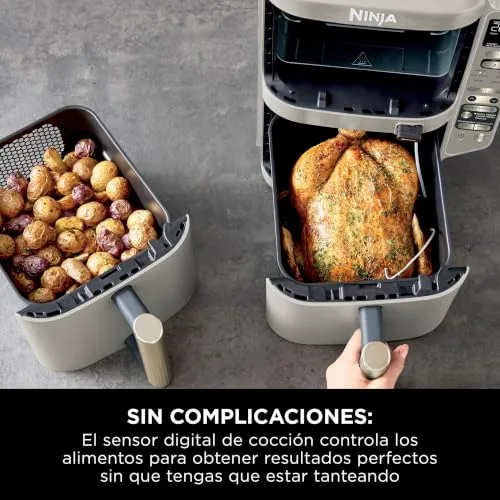 Ninja ▫️ Double Stack XL, Fritadeira de Ar Quente, 9,5 L, Pedra Dourada, SL451EUSD 2