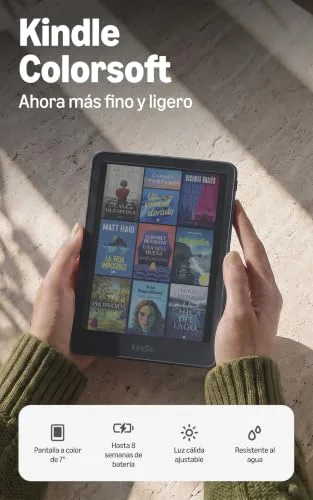 Amazon ▫️ Kindle Colorsoft (última geração): agora mais fino e leve, com ecrã a cores de 7" e luz quente (16 GB, grafite) 2