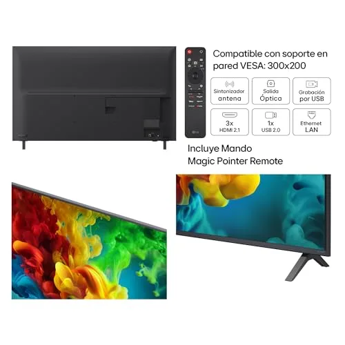 LG ▫️ 55QNED82B6B - Smart TV QNED EVO AI de 55" 4K, 94% sem reflexos, 2026 3