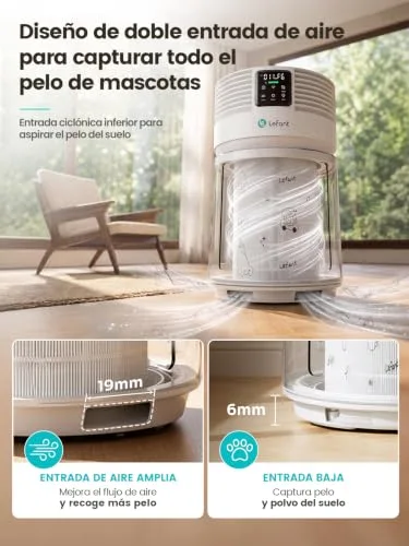 Lefant ▫️ A1 Pro – Purificador de ar com filtro HEPA, CADR 350 m³/h, sensor de PM2,5 3
