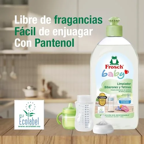 Frosch Baby ▫️ Detergente para biberões e chupetas, embalagem de 2 x 500 ml 7