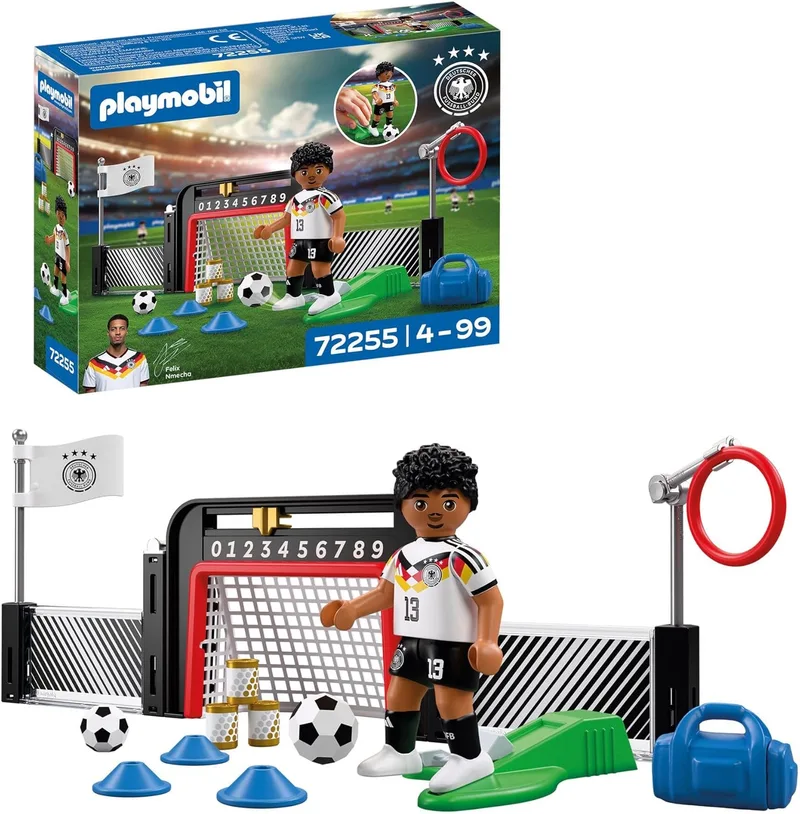 PLAYMOBIL ▫️ DFB | Estação de Treino Nmecha | Jogo de futebol | Figuras de futebol | 72255