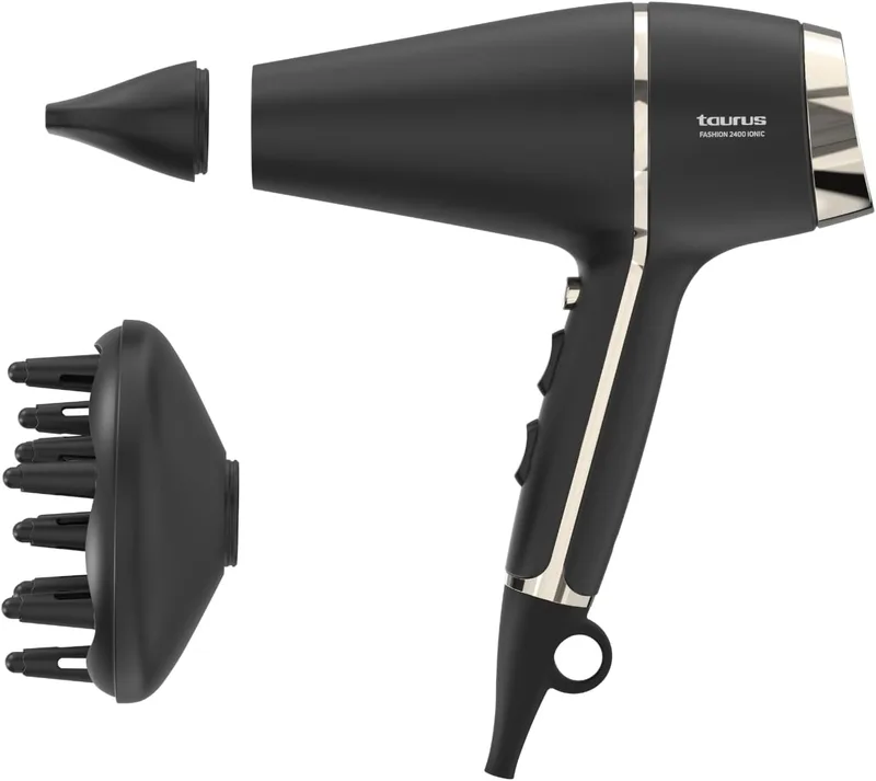 Taurus ▫️ Secador de cabelo de 2400 W, iónico, motor CA, difusor, ar frio