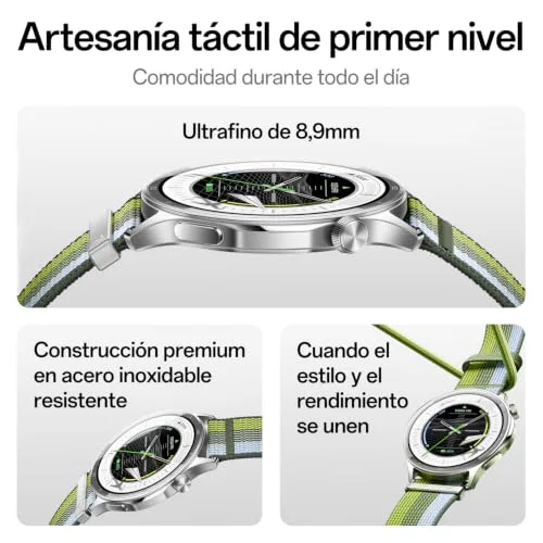 OPPO ▫️ Watch S – Relógio inteligente, ecrã AMOLED de 1,96 polegadas, mais de 100 modos desportivos, chamadas via Bluetooth, até 12 dias de autonomia 2