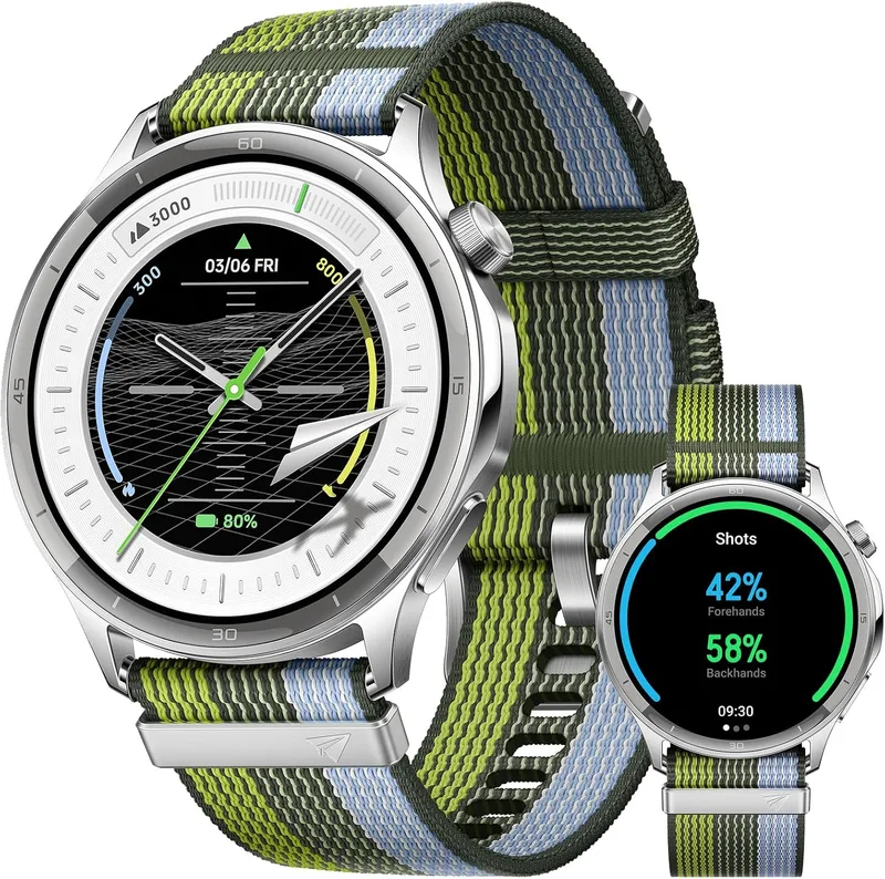 OPPO ▫️ Watch S – Relógio inteligente, ecrã AMOLED de 1,96 polegadas, mais de 100 modos desportivos, chamadas via Bluetooth, até 12 dias de autonomia