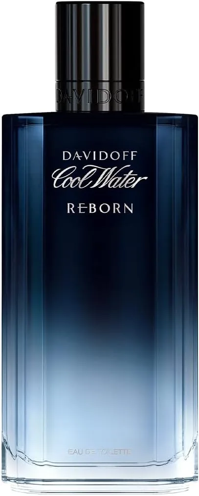 DAVIDOFF ▫️ Cool Water Reborn Eau de Parfum para homem; Perfume para homem com uma fragrância fresca e amadeirada e um aroma a vetiver; Perfume de longa duração; 125 ml