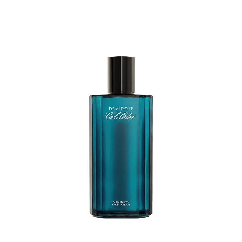 DAVIDOFF ▫️ COOL WATER MAN After Shave; Com uma fragrância de notas marinhas e efeitos calmantes para a pele