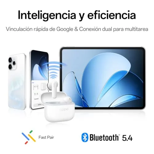 OPPO ▫️ Auscultadores sem fios Enco Buds3 Pro, Enco Master EQ, Glaze White 5
