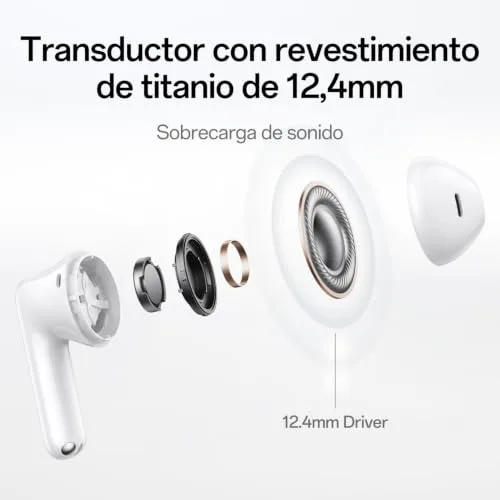OPPO ▫️ Auscultadores sem fios Enco Buds3, Bluetooth 5.4, resistência à água IP55, bateria com 48 horas de autonomia, tradução por IA, modo de jogos com 47 ms, branco 4