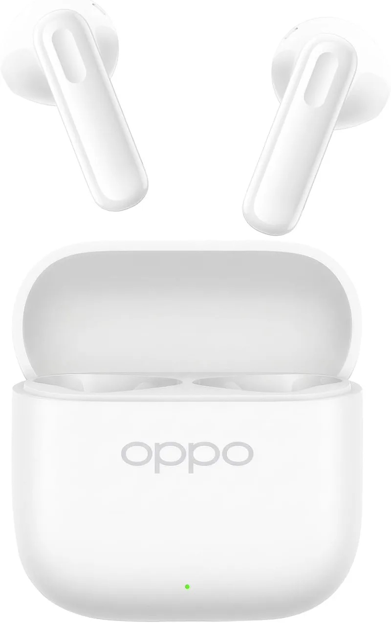 OPPO ▫️ Auscultadores sem fios Enco Buds3, Bluetooth 5.4, resistência à água IP55, bateria com 48 horas de autonomia, tradução por IA, modo de jogos com 47 ms, branco