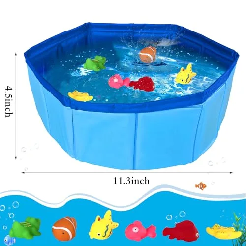 KEAGAN ▫️ Brinquedos de piscina para gatos com peixinhos de água para nadar, brinquedos em forma de peixe para brincar na água, portáteis, para brincar na água, piscina interativa, brinquedos interativos para brincar sem parar 2