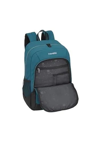 travelite ▫️ Mochila NFL College Philadelphia Eagles, mochila escolar em nylon resistente com compartimento para portátil de 15,6 polegadas, sistema de fixação ao trolley e costas almofadadas 6