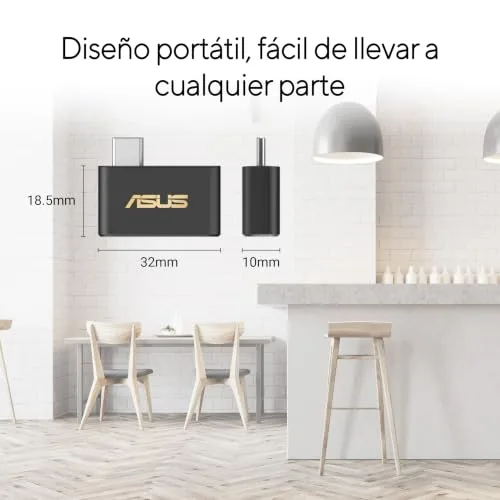 ASUS ▫️ USB-BE93 Mini - Adaptador USB Mini Wi-Fi 7 BE6500 de banda tripla 4